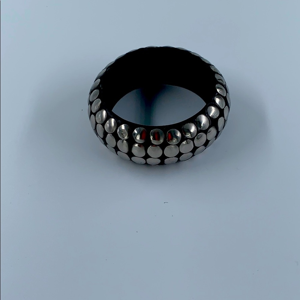 Black and silver bracelet